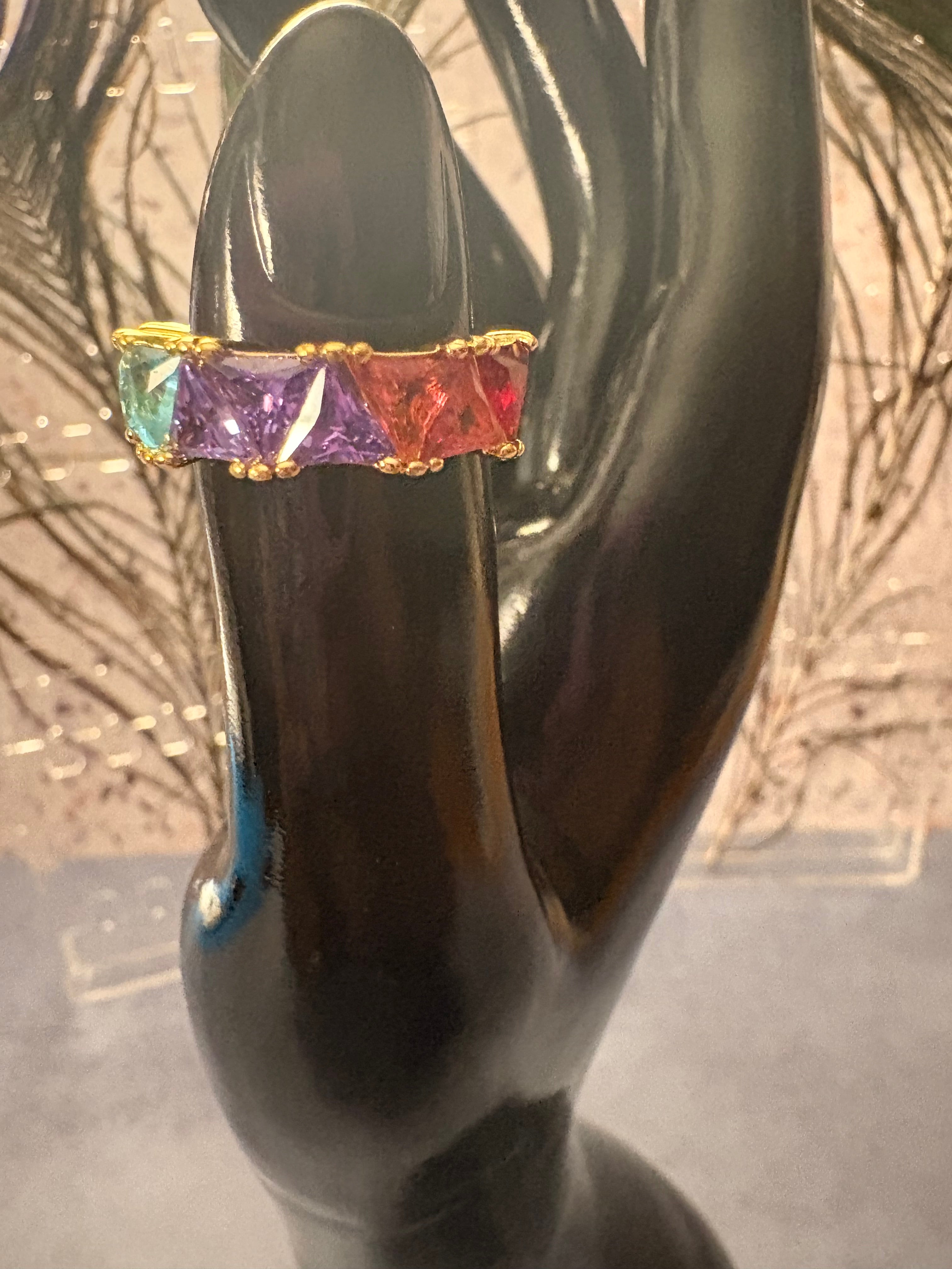 Rainbow Royale Ring Set