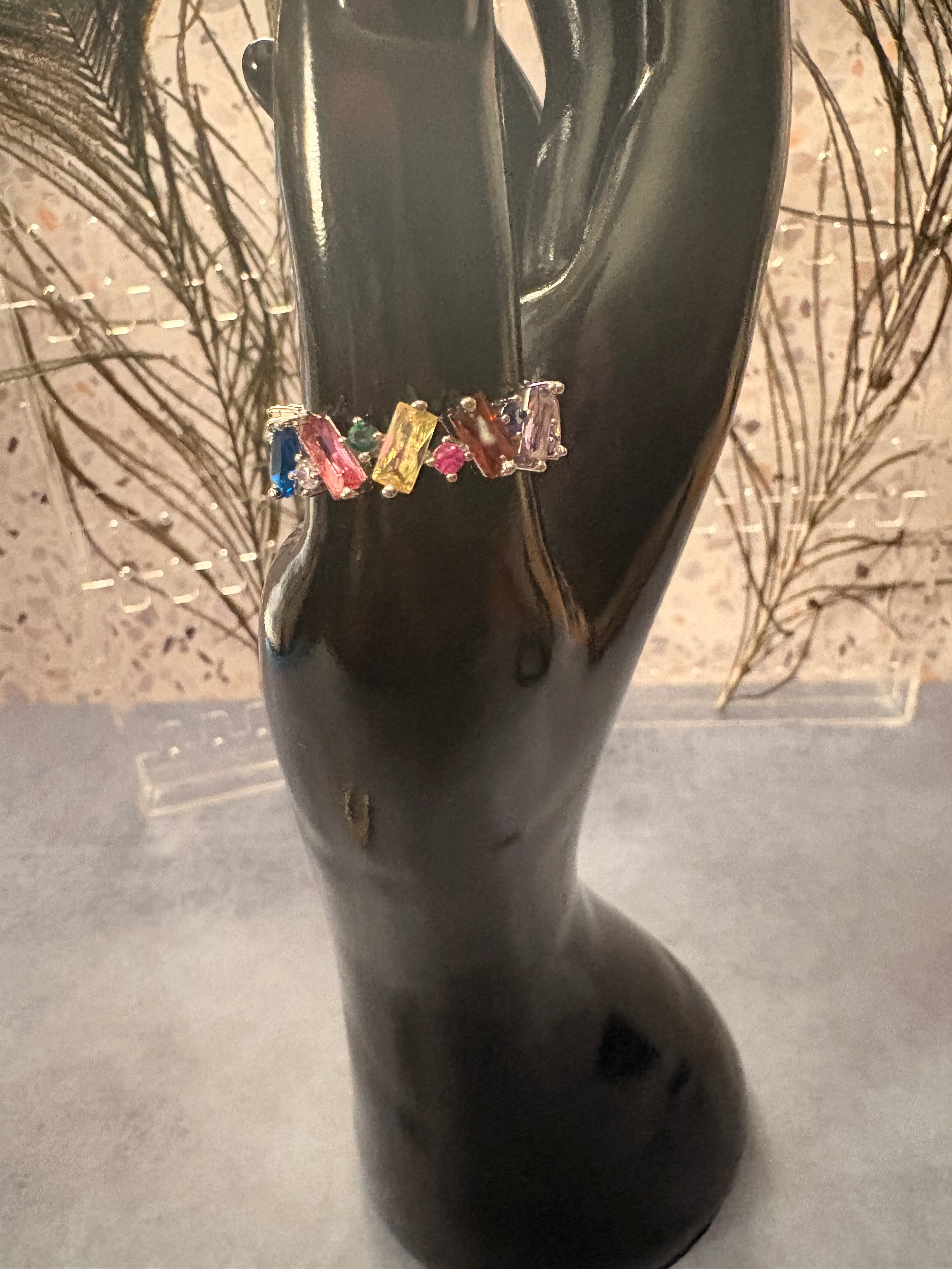 Rainbow Royale Ring Set
