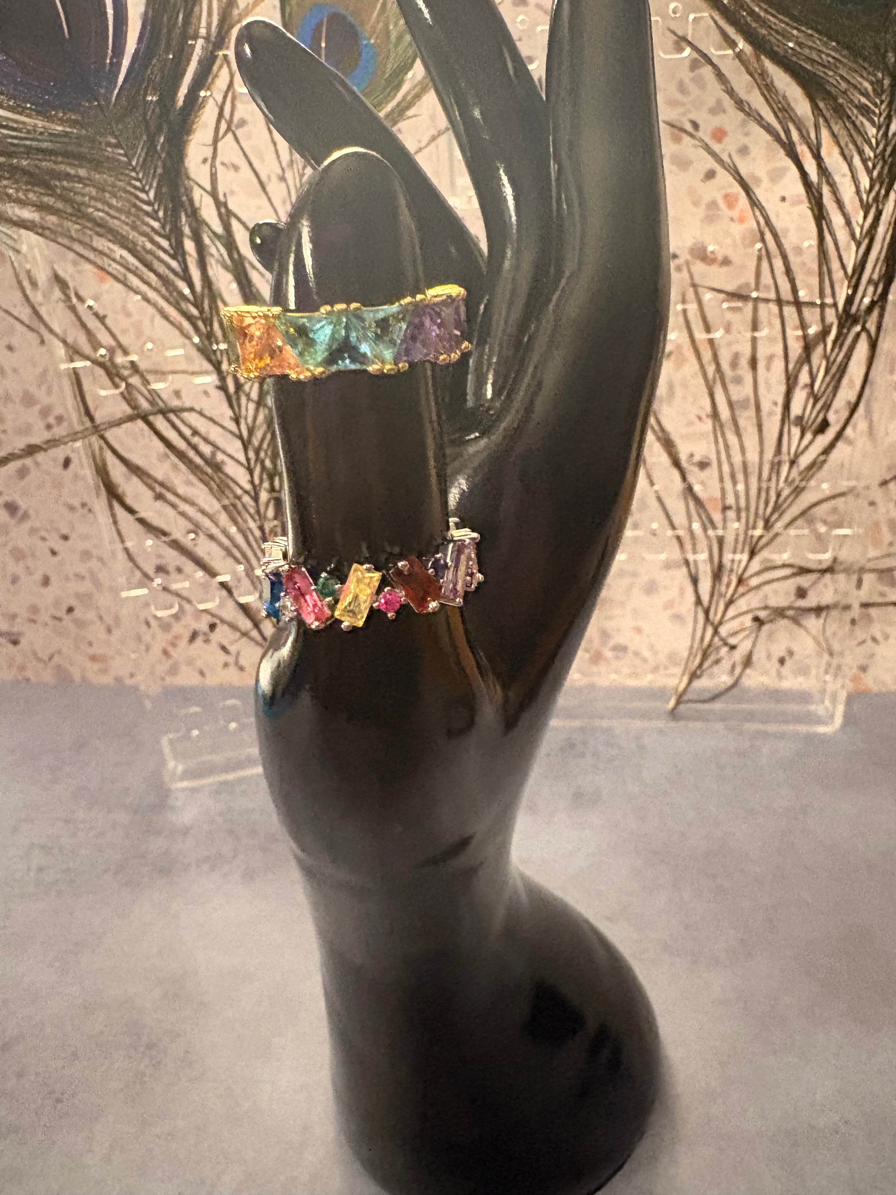 Rainbow Royale Ring Set