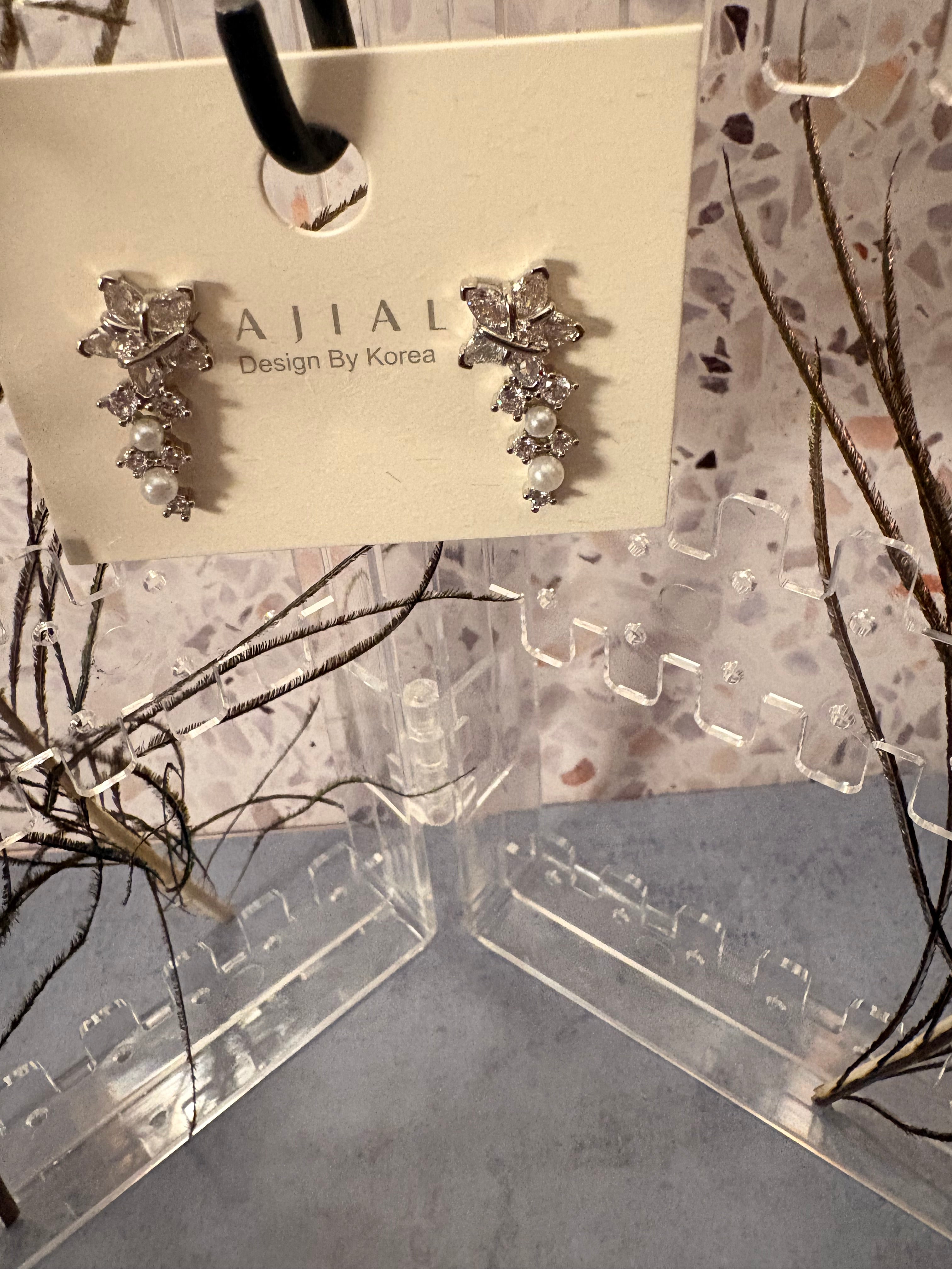 Butterfly Pearl Earrings