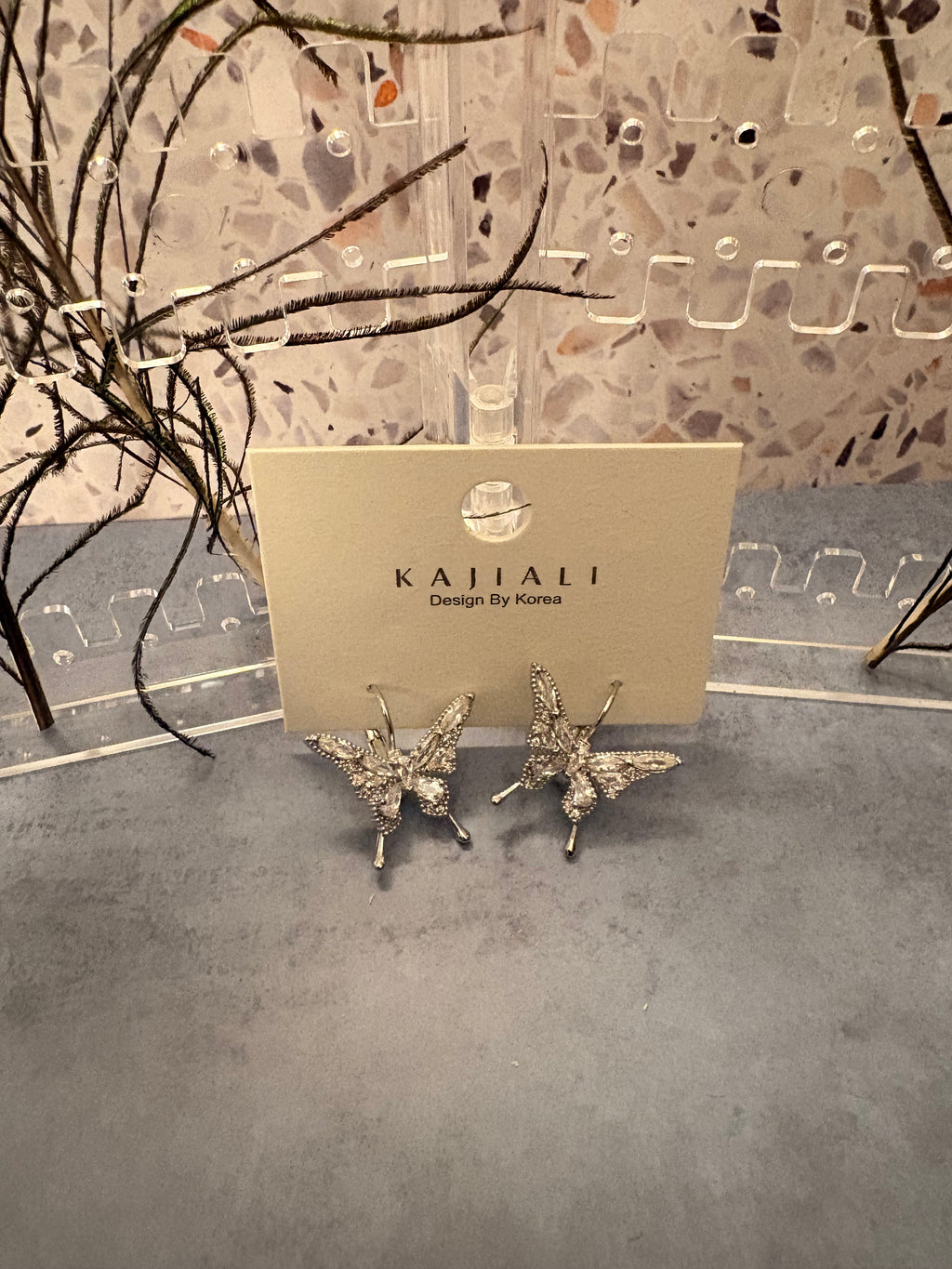 Crystal Butterfly Earrings