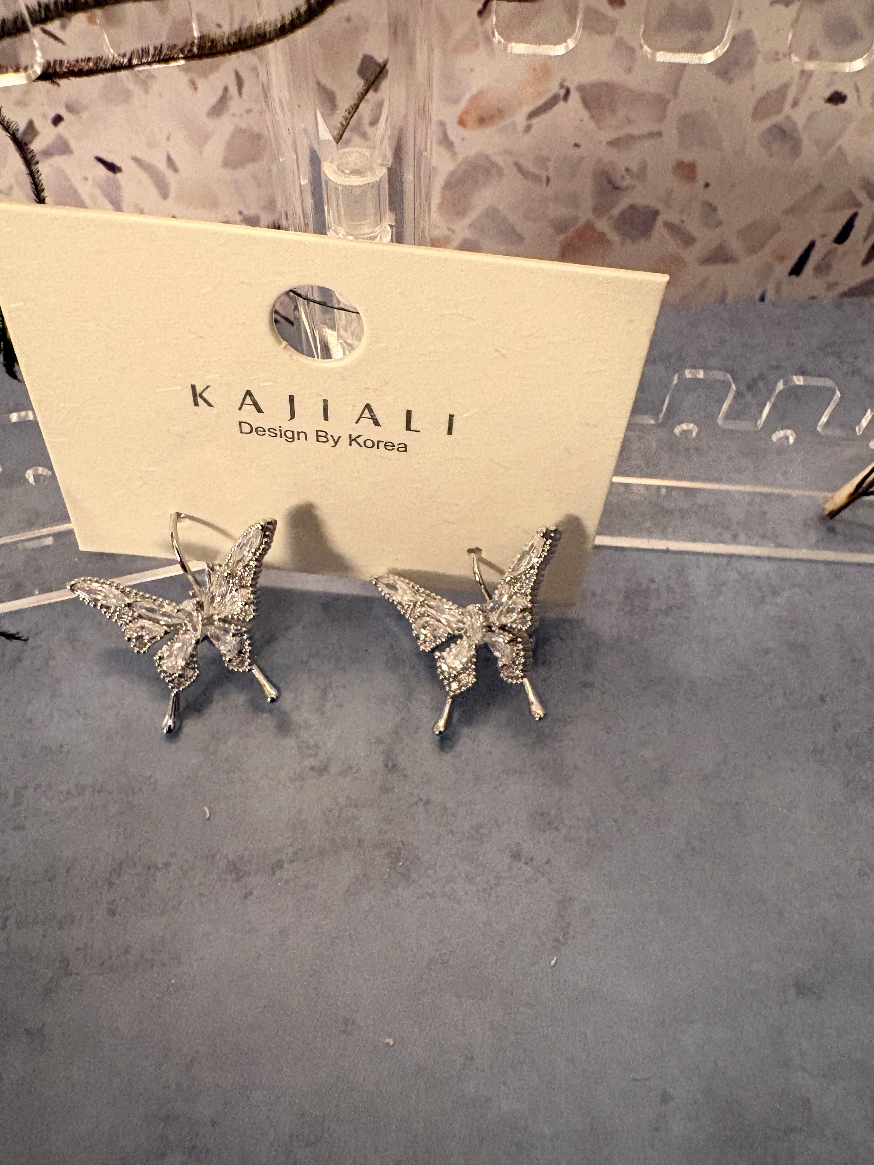 Crystal Butterfly Earrings