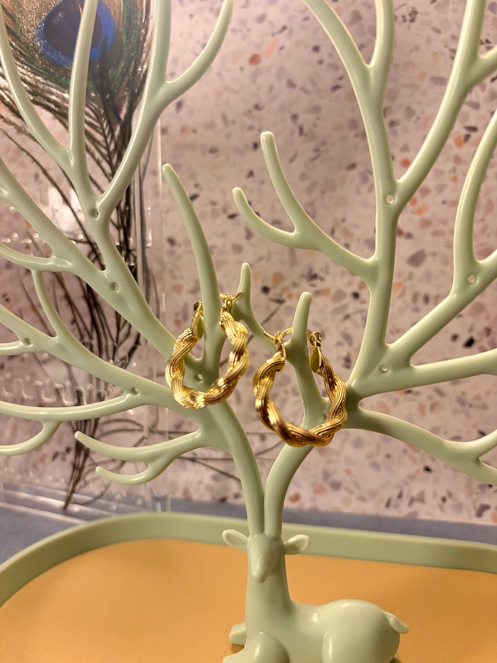 Golden Infinity Hoops