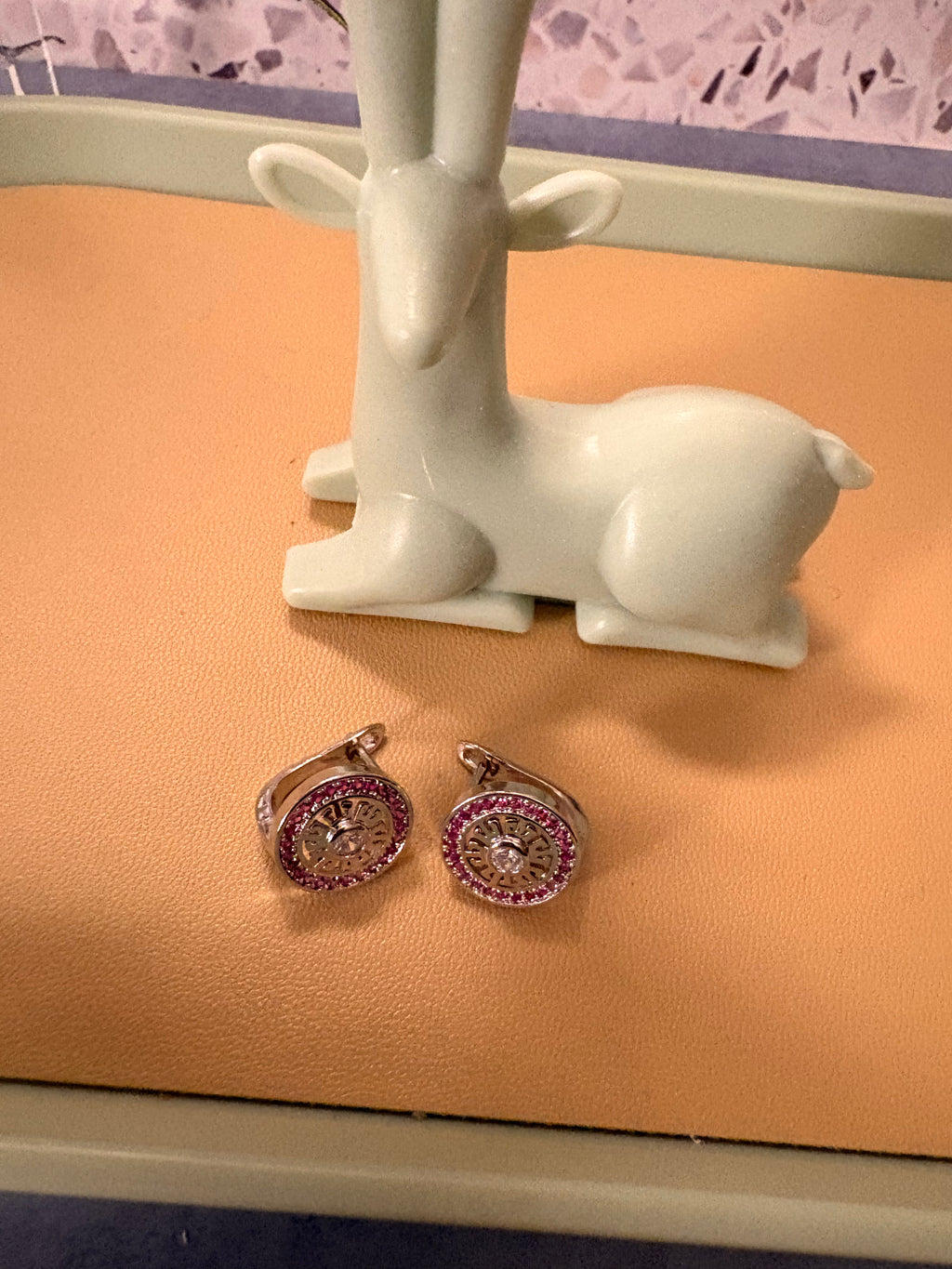 Pink Majesty Studs