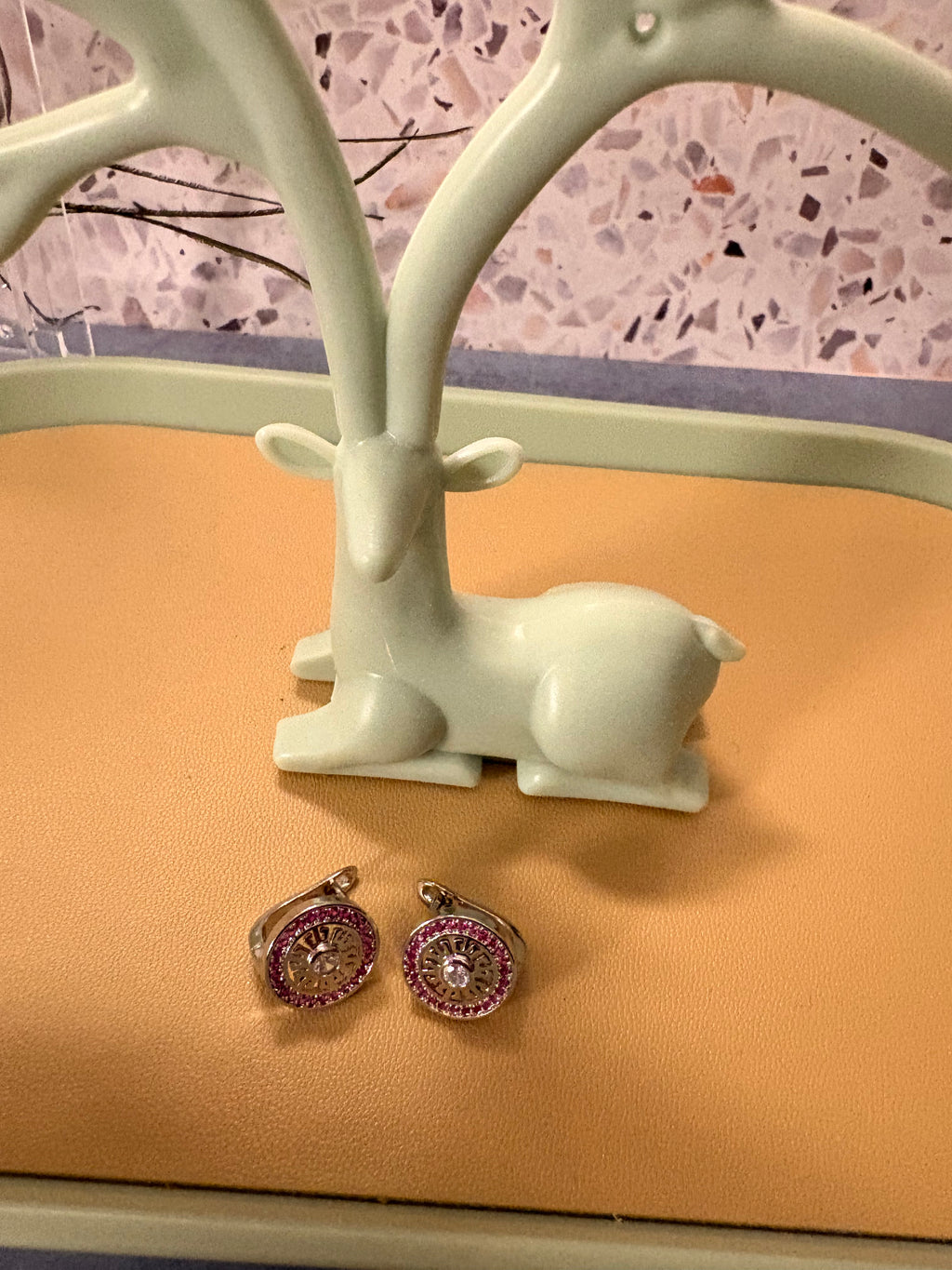 Pink Majesty Studs